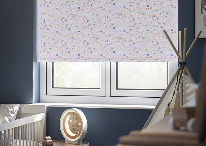 Cottage Garden, Purple Mauve - Twist&Fit Roller Blind - Image 5